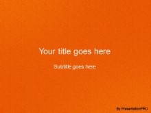 Download leathery orange PowerPoint Template and other software plugins for Microsoft PowerPoint